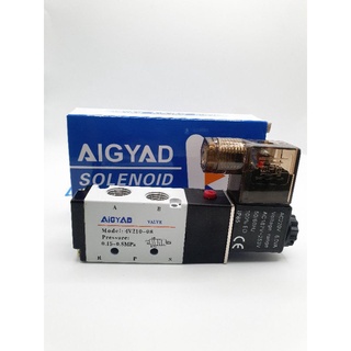 solenoid valve 4v210-08 AC220v 24vdc 12vdc ของใหม่ รับประกัน