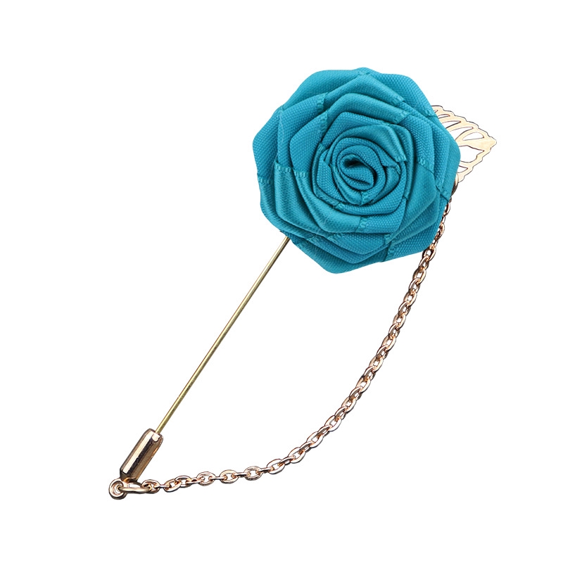 เครื่องประดับบูติกโซ่ทองใส่ใบยาวเข็มกลัดระดับไฮเอนด์ผู้ชาย บูคอนนี่ร์ คู่กุหลาบสูทอุปกรณ์เสริม - รูปที่ 3