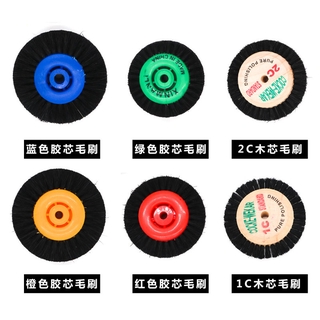 ไม้-ผมแปรงไม้หัวใจแปรงแกนพลาสติกขนสัตว์ขัดล้อช่องว่างแปรง ผู…