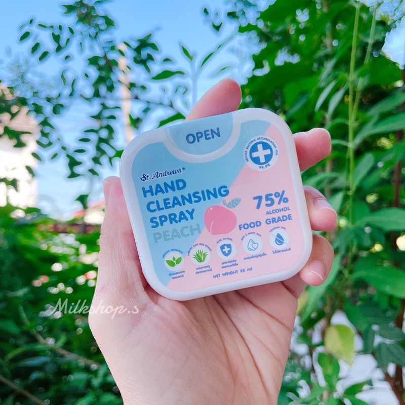 พร้อมส่ง St.Andrews - สเปรย์เเอลกอฮอล์เซ็นท์เเอนดรูว์กลิ่น Peach