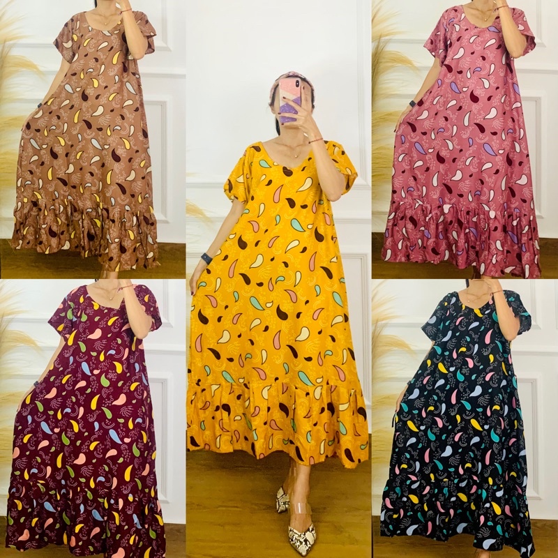 House Dress JUMBO REMPEL House Dress RUFFLE LD 118 ซม. พอดี BB 90 กก.