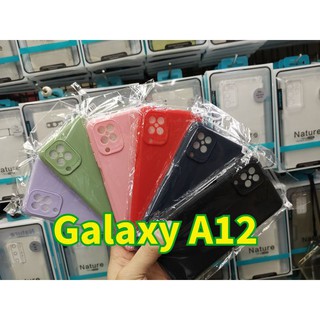 (พร้อมส่งในไทย)เคสTPU​นิ่ม​สีพาสเทลคลุมกล้อง Samsung Galaxy A12/Galaxy M12/Galaxy A32(5G)