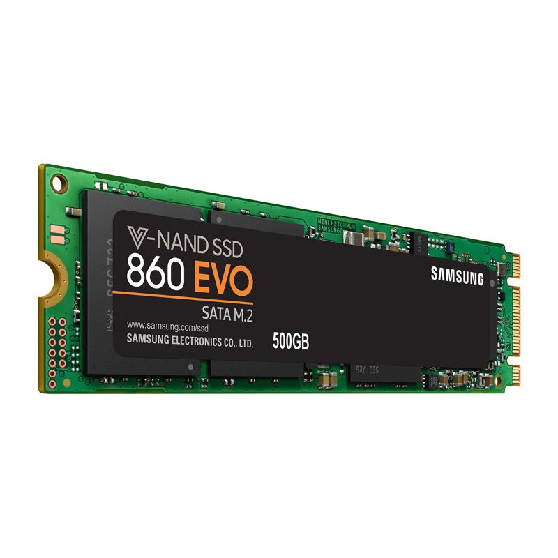 Samsung 860 EVO M.2 SATA 500 GB.