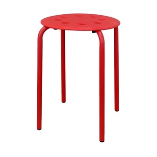 เก้าอี้สตูลพลาสติก KASSA รุ่น 1068A-R สีแดง