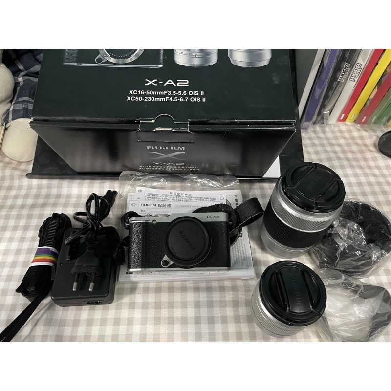 พร้อมส่ง กล้อง mirrorless fuji X-A2+16-50+lens50-230 มือสองใช้งานปกติ