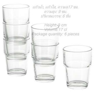 KK_Shop แก้วน้ำ (แพ็ค6ใบ)  Glass (6 pieces pack)