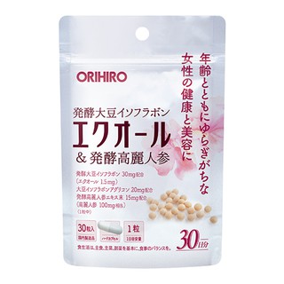 ORIHIRO Equol &amp; Fermented ginseng 30 แคปซูล / 30 วัน / Soy isoflavones / อาหารเสริมความงาม / ส่งตรงจากญี่ปุ่น