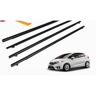 คิ้วรีดน้ำขอบกระจก​ Honda​ jazz ปี2014-2019 เทียบแท้