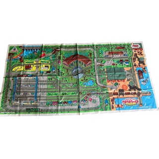 ของใหม่ แผ่นกิจกรรมพลาสติก THOMAS The Tank Engine &amp; Friends Plastic Playmat Britt Allcroft limited 1993