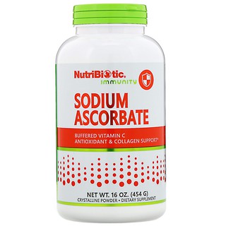 NutriBiotic, Sodium Ascorbate, Crystalline Powder, 16 oz (454 g)