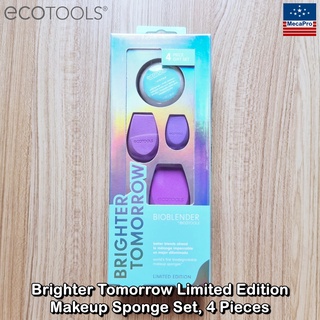 EcoTools® Brighter Tomorrow Limited Edition Makeup Sponge Set, 4 Pieces ฟองน้ำแต่งหน้า ฟองน้ำไข่ Beauty Blender