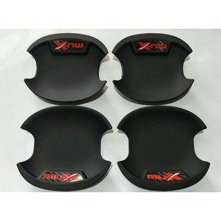 เบ้า mu-x เบ้ารองมือเปิด เบ้ากันรอย เบ้าประตู มิวเอ็กซ์ mux  4 ชิ้น พร้อมกาว 3
