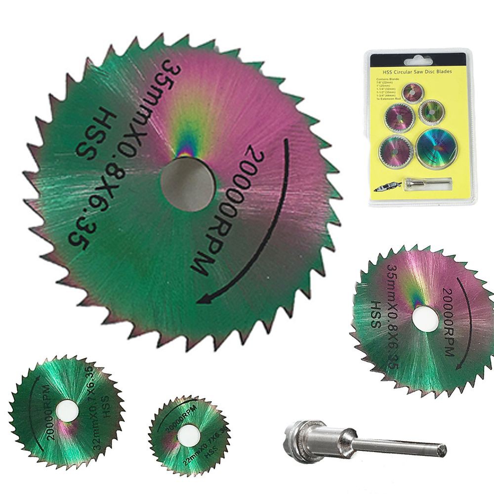 10 x 25mm Wood Saw Blade Disc + 2 x Rod Dremel Rotary Cutting Tool