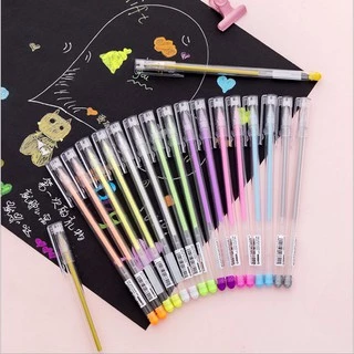 ปากกาเจลสีขาว 0 . 5 มม . 9 สี