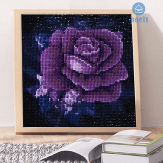 Fast delivery☀5D DIY Full Drill Square Diamond Painting Purple Rose Cross Stitch Mosaic