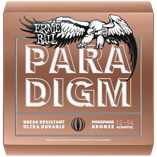 ERNIE BALL® Paradigm สายกีตาร์โปร่ง เบอร์ 12 (P02076) แบบ Phosphor Bronze (Medium Light .012 - .054) **Made in USA**