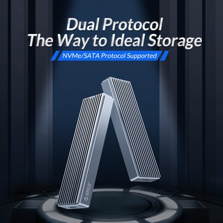 ORICO (M2PJM-C3)Dual Protocol M.2 SSD Case USB C 10Gbps(ใช้ได้ทั้งNVMe หรือM.2sata)