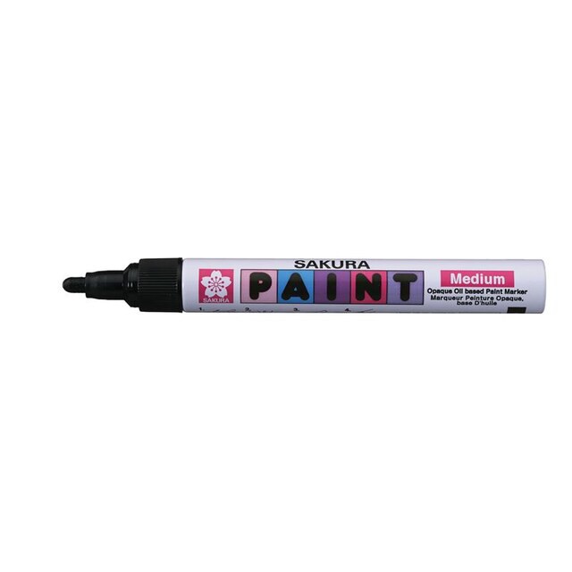 ซากุระ ปากกาเพ้นท์ 2 มม. รุ่น XPMK-B49 สีขาว ดำ เหลือง ชมพู แดง ม่วง เขียวแก่ ฟ้า เงิน ทอง