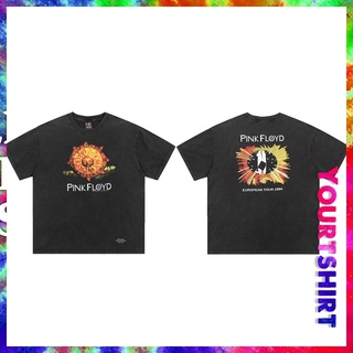 เสื้อยืดแขนสั้น ผ้าฝ้าย โอเวอร์ไซซ์ ลาย Pink Floyd Helios Is Old สไตล์ฮิปฮอป วินเทจ พลัสไซซ์ สําหรับผู้ชาย