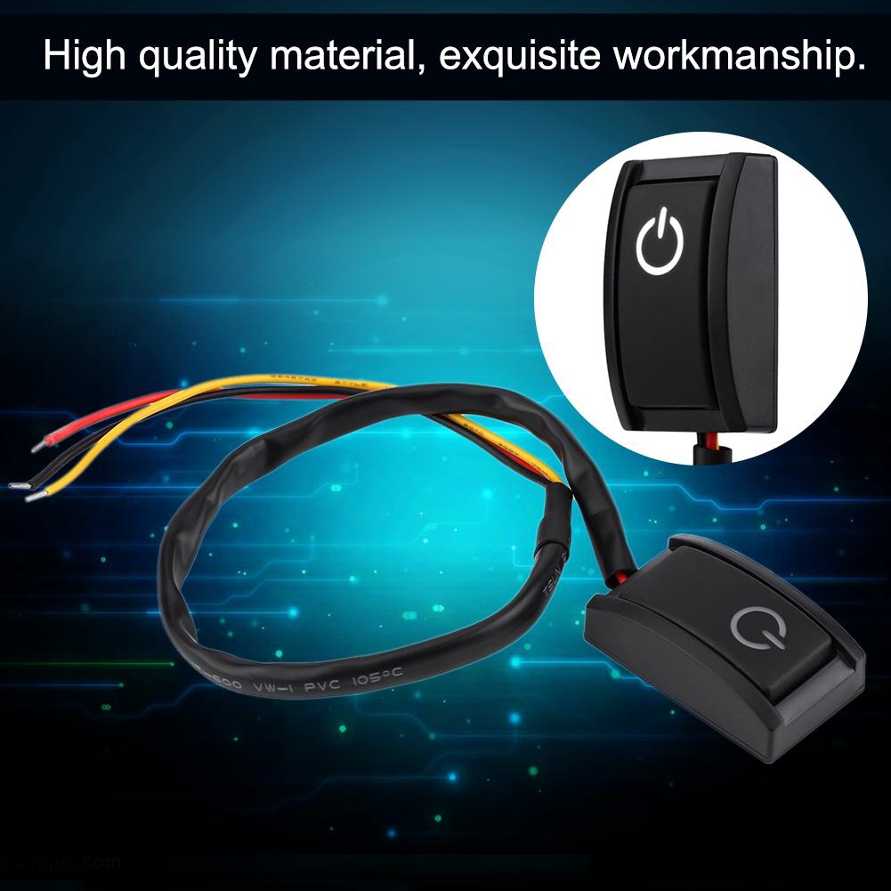DIY Switch Car DC ONOFF Sticky Type Paste 12V 200A Switch Button - sudi ...