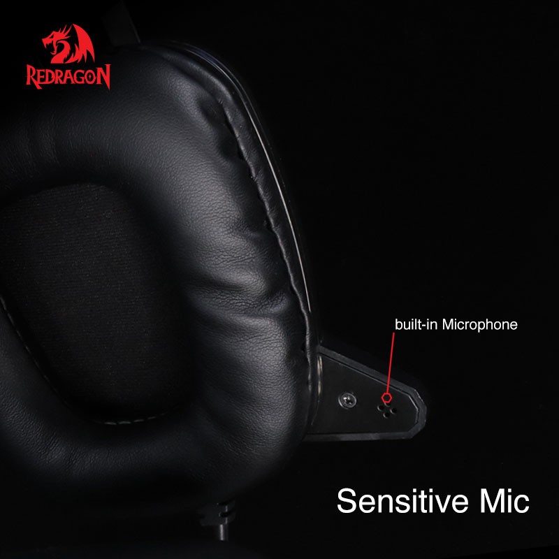 Redragon H201-1 Lagopasmutus 7.1 Surround Sound - Works with PC, Mac, Phones and Tablets #หูฟังเกมมิ่ง