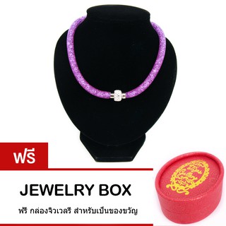 Tips Gallery สร้อยคอ ออสเตรีย คริสตัล สี ม่วง รุ่น Wishing Stars Design TNS121