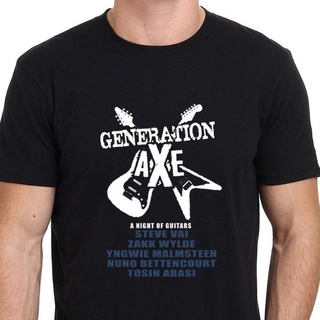 เสื้อยืด พิมพ์ลาย Steve Vai Zakk Wylde Yngwie Generation aXe Tour สําหรับผู้ชาย