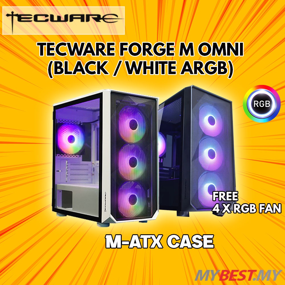 Tecware FORGE M / FORGE M2 ARGB กระจกนิรภัย Micro ATX Mini Tower CASING / FORGE L ATX ARGB
