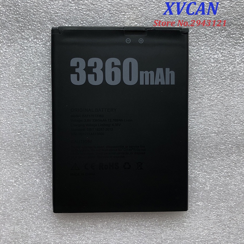 100% New DOOGEE X30 BAT17613360 Replacement 3360mAh Parts backup battery for DOOGEE X30 Smart Phone