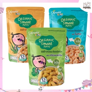 พัฟข้าวหอมมะลิออร์แกนิค Xongdur Organic Smart Puffs สำหรับเด็ก 12 เดือนขึ้นไป