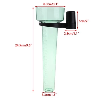 Pop เครื่องวัดฝน โพลีสไตรีน เครื่องมือวัดสูงสุด 35 มม. สําหรับสวน พื้นน้ํา