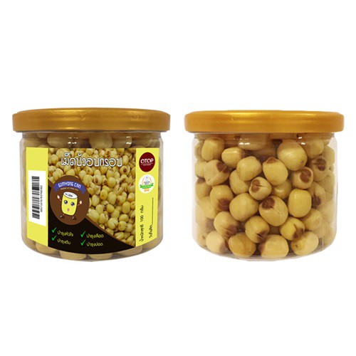 พร้อมส่ง เม็ดบัวอบกรอบ กระป๋องซีล เม็ดบัว เมล็ดบัว Dried Crispy Lotus Seeds ตรา GimYong Can กิมหยงแคน ขนมติดบ้าน