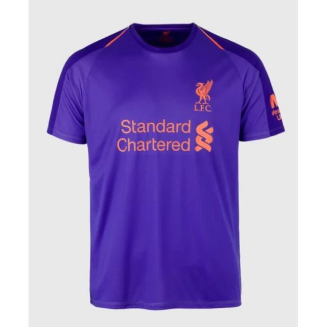เสื้อLiverpool fc Supporter Jersey Away Shirt 2018/19-สีม่วง