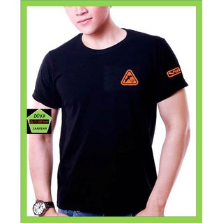 rudedog เสื้อแขนสั้น ชาย หญิง รุ่น Triangle สีดำ