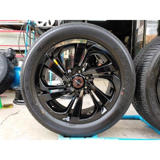 แม็กอีซูซุป้ายแดง ขอบ20สีอบpowder coat พร้อมยางป้ายแดงบริสโตน 265 50 20 ปี22