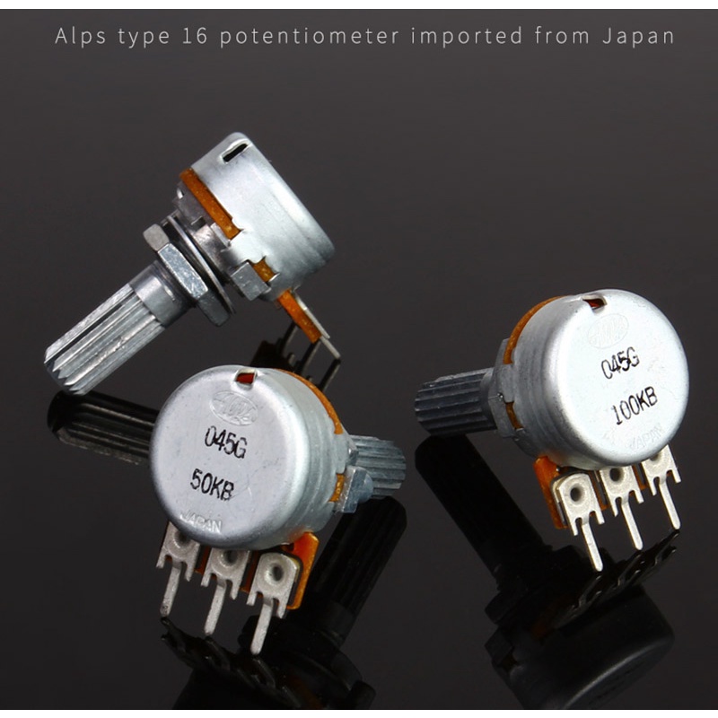 ญี่ปุ่น ALPS RK16 ประเภท 16 คู่ 3 ขา 10KB 50KB 100KB HiFi Audio Volume Control Potentiometer