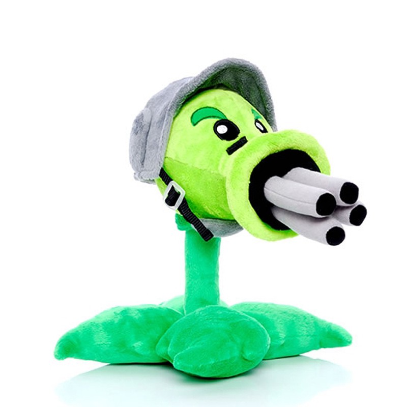 30 เซนติเมตรพืช VS ซอมบี้ PVZ Gatling Peashooter ของเล่นตุ๊กตาตุ๊กตานุ่มยัดไส้ของเล่นรูปของเล่นเด็กสำหรับของขวัญคริสต์ม