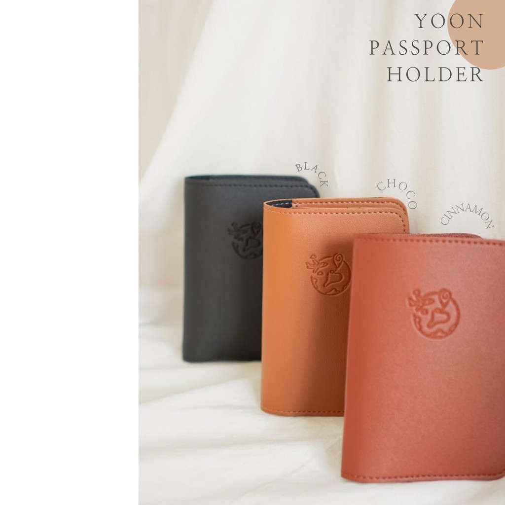 PASSPORT COVER PASSPORT CASE PASSPORT HOLDER - PASSPORT COVER / WALLET - LEATHER PASSPORT CASE - YOO