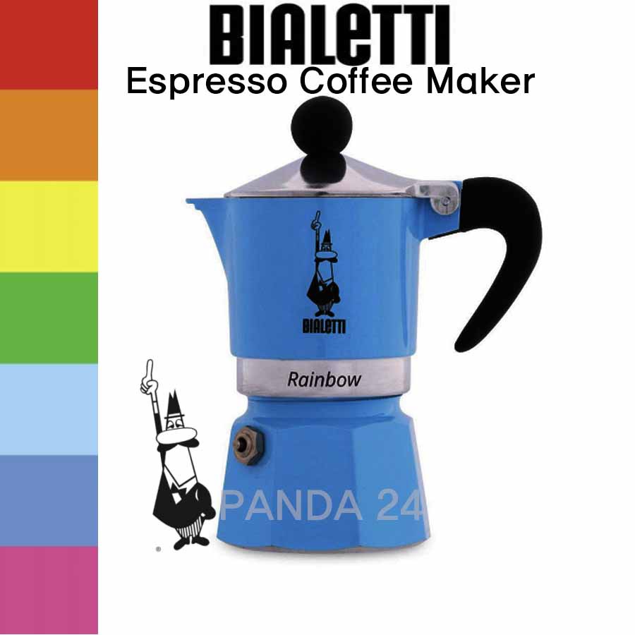 [BIALETTI] Blue_Moka Express Stovetop Espresso Maker 1 Cup, 3Cup /  Home Appliances . Small Kitchen Appliances . Coffee Machines and Accessories