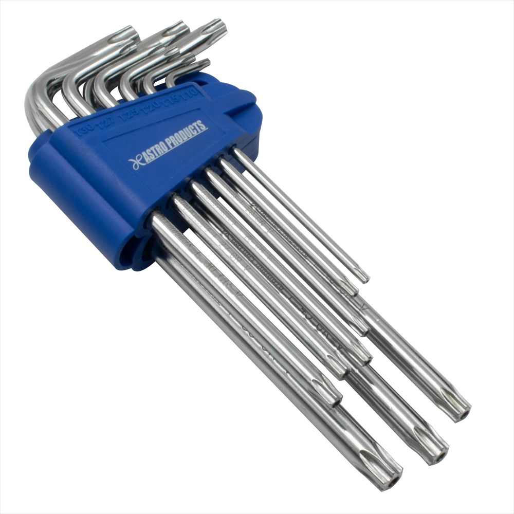 Astro Products ชุดประแจ TORX กันงัด / Tamper Torx L-Key Set 9pc T10-T50 Long