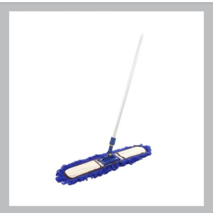 ขาย BLUE LOBBY DUSTER COMPLETE SET 80 ซม. ด้ามยาว LOBBY MOP BROOM เครื่องมือทําความสะอาด