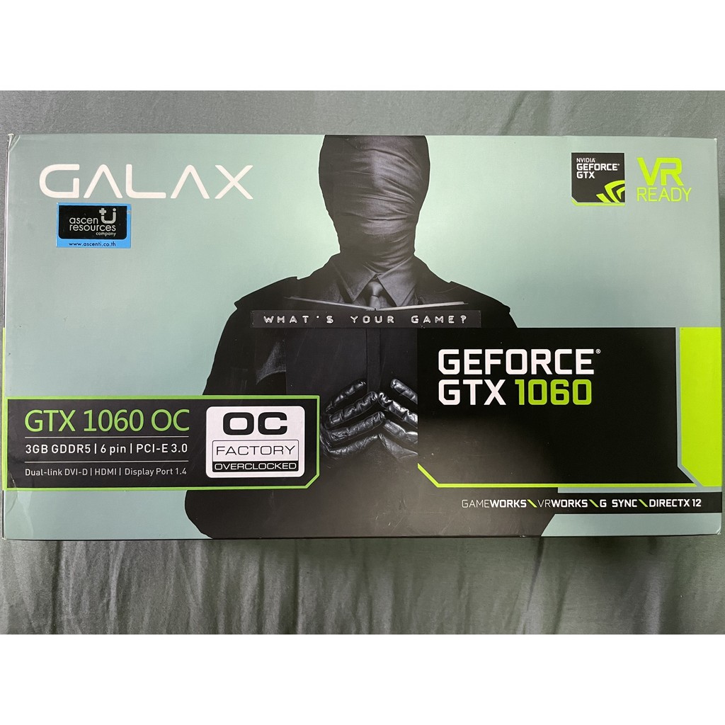 [มือสอง] Galax GTX 1060 3G แรม Samsung