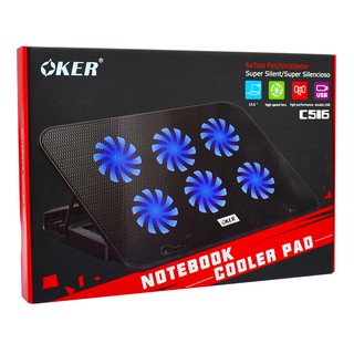 พัดลมระบายความร้อน OKER NOTEBOOK COOLER PAD C516