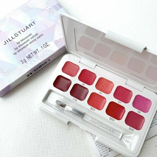 Jill Stuart  Lip Blossom + Velvet + Shiny Satin Lip Color Collection Palette 10สี ขนาด 3 g