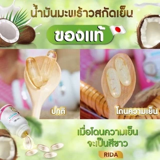 ของแท้บริษัท💯 5 กระปุก Rida coconut oil ริด้าโคโค่พลัส น้ำมันมะพร้าวสกัดเย็นผสมคอลลาเจน