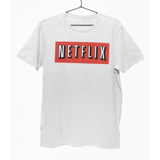 คอตต้อนคอกลมเสื้อยืด Unisex รุ่น Netflix Edition T-Shirt สวยใส่สบายแบรนด์ Khepri 100%cotton comb รีดทับลายได้เลย ไม่ยืดไ