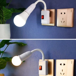 neobee โคมไฟกลางคืน LED ขั้วE27 หมุนได้ 360° พร้อมสวิตซ์เปิด-ปิด ไฟแสงขาว แสงวอร์ม
