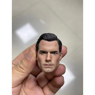 โมเดลฟิกเกอร์ Superman Henry Cavill Head Sculpt 1/6 ขนาด 12 นิ้ว สําหรับผู้ชาย