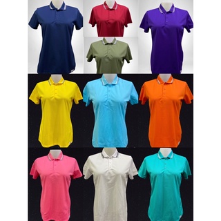 EGO SPORT EG6168 เสื้อโปโลเบสิคหญิงผ้ารุ่นใหม่ MICROBAมีสีขาว,เขียวการ์เด้น,เหลือง,เขียวทะเล,ชมพูปะการัง