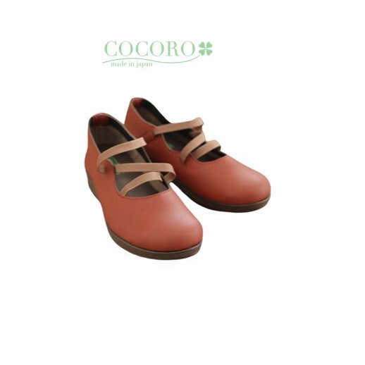 Cocoro Shoes รองเท้าสุขภาพผู้หญิง น้ำหนักเบาพื้นโมจินุ่ม รองรับแรงกระแทก รุ่น 4252 Twist Wine สีไวน์